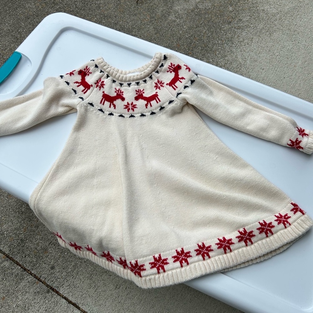 Hanna Andersson toddler girls sweater dress